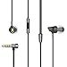 Easy Rock Rau0501 Luxury Zircon Stereo Headphones Headset 3.5mm in Ear Earphone Earbuds for Iphone Samsung with Mic and Remote (Black)