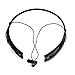 Bluetooth Headset,yikuer® S760 Wireless Bluetooth 4.0 Music Stereo Universal Headset Headphone Vibration Neckband Style for Cellphone for Iphone Ipad Samsung Lg (Black) (BLACK)