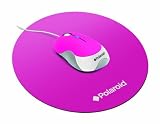 Polaroid Wired USB Optical Mouse with Retractable Cable and Mouse Pad-Pink