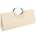 Fashion Road Womens Luxury Evening Wedding Party Purse Clutch Rhinestone Satin Pleated Handbag Wallet