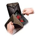 Tuff-Luv "Veggie" Leather Pull-tab Case for Apple iPad - Black