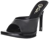 41yz3V%2B0STL. SL160  Pleaser Womens Vogue 01/B/PU Platform Sandal,Black,8 M US
