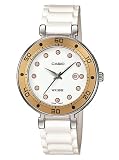 Casio Women's LTP1329-9E2V White Resin Quartz Watch with White Dial