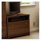 TV Media Stand with Drawers in Sumptuous Cherry Finish