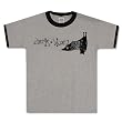 CIRCLE TAKES THE SQUARE - Bat - Gray / Black Ringer T-shirt
