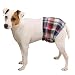 Clean Go Pet Cotton/Polyester Male K-9 Pet Wrap, Small, Multi-Plaid