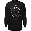 Miami Hurricanes Black Blackout Long Sleeve T-shirt