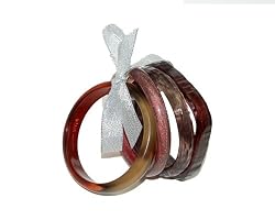 Mixed Bangle Set in Garnet