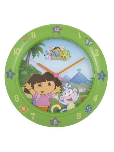 Childrens Toyshop  Kitchen & Housewares : Dora the Explorer Wall Clock