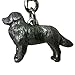 Bernese Mountain Dog George Harris Pewter Keychain