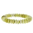 10mm Rondelle Stretch Bracelet - Pineapple Jasper