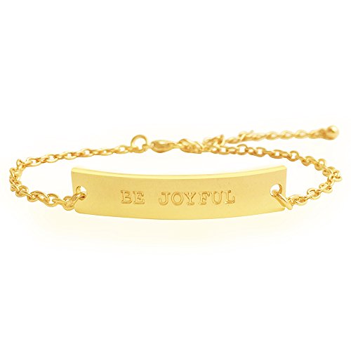*blessing bracelets* by Malibu Sundry 14k Gold Plated “Be Joyful” Bracelet- love and hope at your wrist
