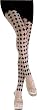 Adult Black Harlequin Print Tights - Adult Std.