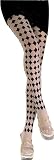 Adult Black Harlequin Print Tights - Adult Std.