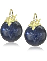 Gabrielle Sanchez 12mm Round Smooth Kyanite Flyer Earrings