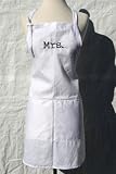 White Embroidered Apron Mrs.