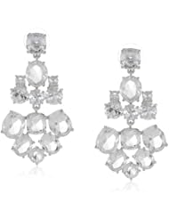 kate spade new york "Kate Spade Earrings" Clear and Silver Colored Chandelier Earrings