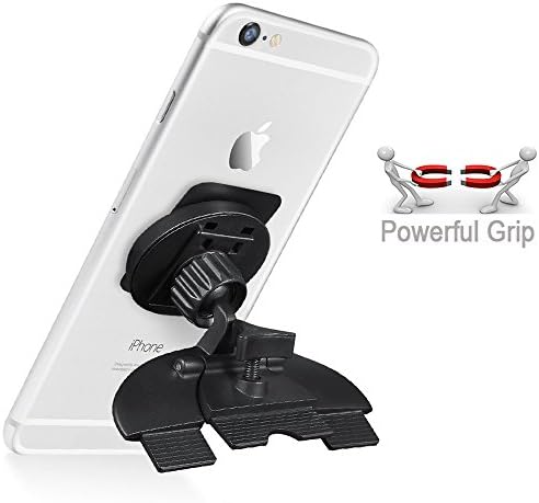 Universal Magnetic Car Phone Holder Use with or without Phone Case - Cradle Less with 360 Degree Rotate Function [Easy Installation] Compatible with All Smartphones - Practical Design with Big Magnet [Recommended for Iphone Samsung and Other Smartphones]