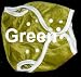 One Size Fit All- Diaper Cover MINKY - GREEN