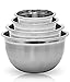 Imperial Home 4 Pcs Stainless Steel Mixing Bowls Set - Set of 4 German Mixing Bowls Cookware Set
