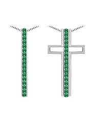 Original Star K (tm) 2 in 1 Straight Path Cross Pendant