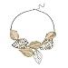 Gold Leaf Vintage Costume Jewellery Fashion Necklace