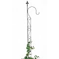 Rankhilfe mit Halter 23299 Rankgitter aus Metall H-144cm B-27cm Kletterhilfe