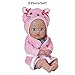 Adora BathTime Baby Tot â€œKittyâ€ small 8.5 Inch washable BathTub Water Safe Soft Body Vinyl Fun Play Toy Doll for Boy or Girl Children and Toddlers 1 Year Old and up
