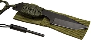 Survivor HK-106320 Outdoor Fixed Blade Knife 7 Overall WITH FIRE STARTER