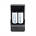 ON THE WAY®10 x 2000mah 3.7v Cr123a 123a 16340 Rechargeable Battery White With 16340 Charger