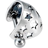 41yzRiV6zJL. SL160  Body Candy Sterling Silver 925 HOLLOW STAR Pierced Ear Cuff