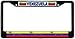 Venezuela Venezuelan Flag Black License Plate Frame Metal Holder