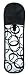 Conair Heat-Resistant Storage Pouch, Black and White
