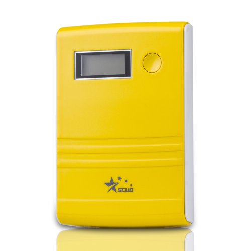 SCUD LED Flashlight 10400mAh Dual USB 5V/3A High Capacity Backup External Battery Power Bank Charger Pack for iPhone 4/4S/5S/5C/5, HTC Desire/G11/G10, Samsung Galaxy Note 3/Note2/S4/S3, Motorola, LG Android Smart Phones, Tablets