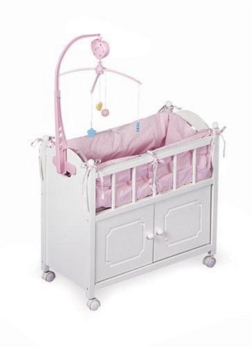 Badger Toys Doll Crib with Cabinet