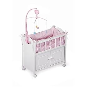 Badger Toys Doll Crib with Cabinet by Kids Furniture