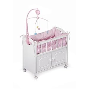 Badger Toys Doll Crib with Cabinet by Badger Basket