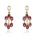 Earrings With 2.15ctw Genuine Tourmalines Beautifully Crafted in 14K Yellow Gold Length 23mm