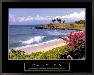 4 Framed Tropical Vacation Motivational Posters