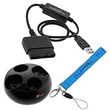GTMax Black Move Quad Charger charging dock station + PlayStation PS2 To PS ....