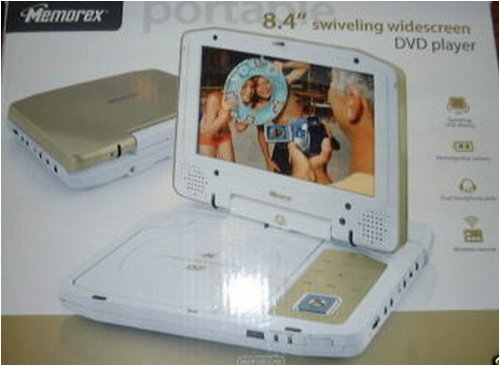 Memorex 8.4 TFT Display Portable DVD Player (Gold)