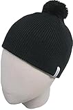 Asics Running Double Knit Woolly Bobble Hat Black 7760E1