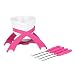 Trudeau Bow Breast Cancer Research Chocolate Fondue 7 Piece Set