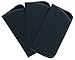 3 Pack Faux Leather Eyeglass Slip Cases In Navy Gray Black Burgundy Hunter Green
