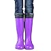Anzermix® Women's Fleece Cable Knitted Liners Rain Boot Socks (S, Gray)