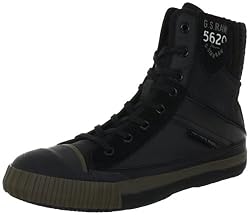 G-Star SHOGUN Japonica Detail GS60365, Damen Fashion Sneakers, Schwarz (Black Lthr & Textile 400), EU 36