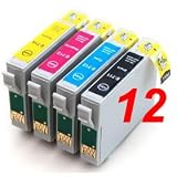 EPSON 611-614, 3 FULL SETS, 12 compatible ink cartridges for d68, d88, dx3800, dx3850, dx4200, dx4250, dx4800, dx4850, 611x3, 612x3, 613x3, 614x3 high capacity ink cartridges.