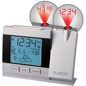 Projection Alarm Clock with Forecaster by La Crosse Technology
