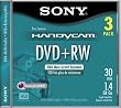 Sony 3" Rewritable DVD+RW for Camcorders - 3pk