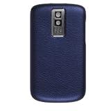 Blackberry Leather Battery Door Cover for Blackberry 9000 (Blue)